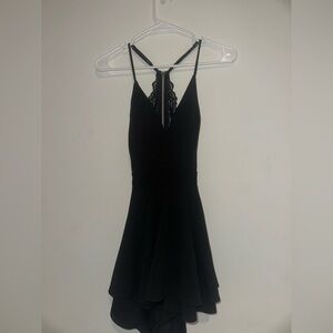 Black Back Lace Romper